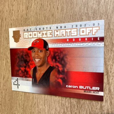 Tarjeta de Caron Butler 2003 Fleer Rookie Hats Off #174. Miami Heat 28/99. Limited Foto 1 de 3
