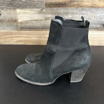 Paul Green Black Jules Block Heel Chelsea Boot Women Size EU 8 US 10.5 Pull On - Image 1 of 4