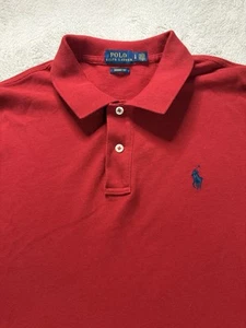 Polo Ralph Lauren Poloshirt Damen Large Skinny Fit Rot Tennis Pickleball - Bild 1 von 9