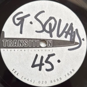 Dubplate 10" Acetate – G Squad – The Force (2002) – Drum & Bass - Picture 1 of 3