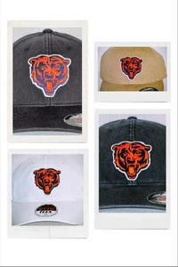 Chicago Bears ""FLEX FIT"" KAPPE  KLASSISCH NFL AUFNÄHER/LOGO  3 GRÖSSEN  4 FARBEN  NEU - Bild 1 von 10