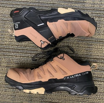 Women’s Size 7 Salomon X ULTRA 04W Hiking Shoes- Flesh Tone & Black Nice Shape - Image 1 of 4