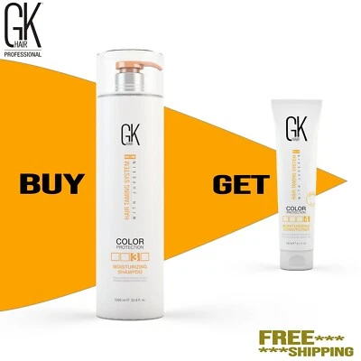 GK HAIR Moisturizing Shampoo Free Conditioner For Women Men Color Treated 33.8oz - Image 1 of 4