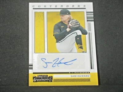 Sam Howard 2021 Panini Contenders Autograph Rookie Pittsburgh Pirates #CASH Auto - Image 1 of 2