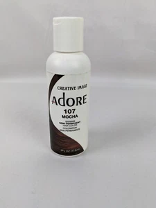 CREATIVE IMAGE ADORE SEMI PERMANENT HAIR COLOR #107 MOCHA 4oz - Picture 1 of 6