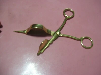 "Tijeras taponadoras vintage antiguas de latón de 6"" de largo EXCELENTES" Foto 1 de 4