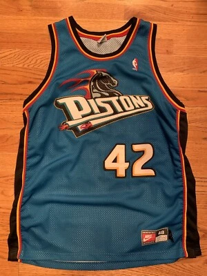 AUTÉNTICA Camiseta Jerry Stackhouse 48 Detroit Pistons Nike NBA De Colección 97-98 Excelente Condición Usada en Excelente Condición Foto 1 de 4