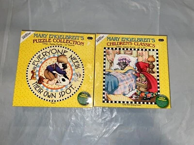 Juego de dos rompecabezas de 100 piezas de Mary Engelbreit: Spot-Little Red Riding Hoperucita Nuevo Foto 1 de 4