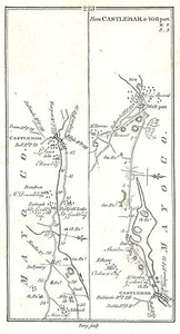 Antique map, Taylor & Skinner, Roads from Sligo to Castlebar (2), etc - Picture 1 of 2