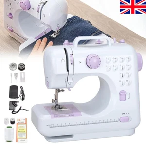 Electric Sewing Machine Portable Mini 12 Stitches Pedal Household for Beginner f - Picture 1 of 18