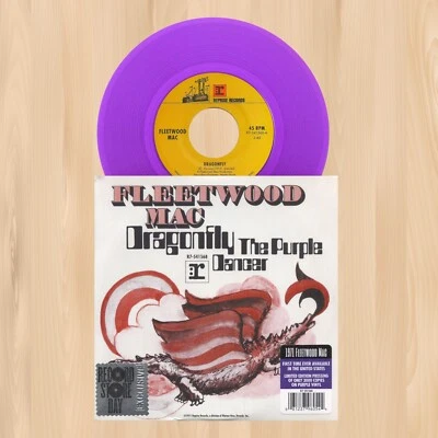 PURPLE VINYL----  FLEETWOOD MAC Dragonfly RSD 7" SINGLE The Purple Dancer   1112 Foto 1 de 3