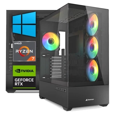 PC GAMING AMD RYZEN 7 7700 - Ram 64 GB DDR5 - SSD M.2 2 TB - Wi-Fi - RTX 5070 - Immagine 1 di 4