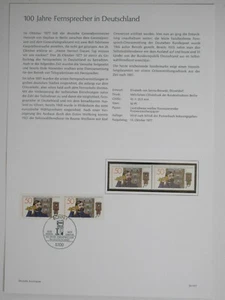 Bund Ministerkarte Typ IV 1977 Din A 5 Mi.Nr. 947 Telefon  - Picture 1 of 1