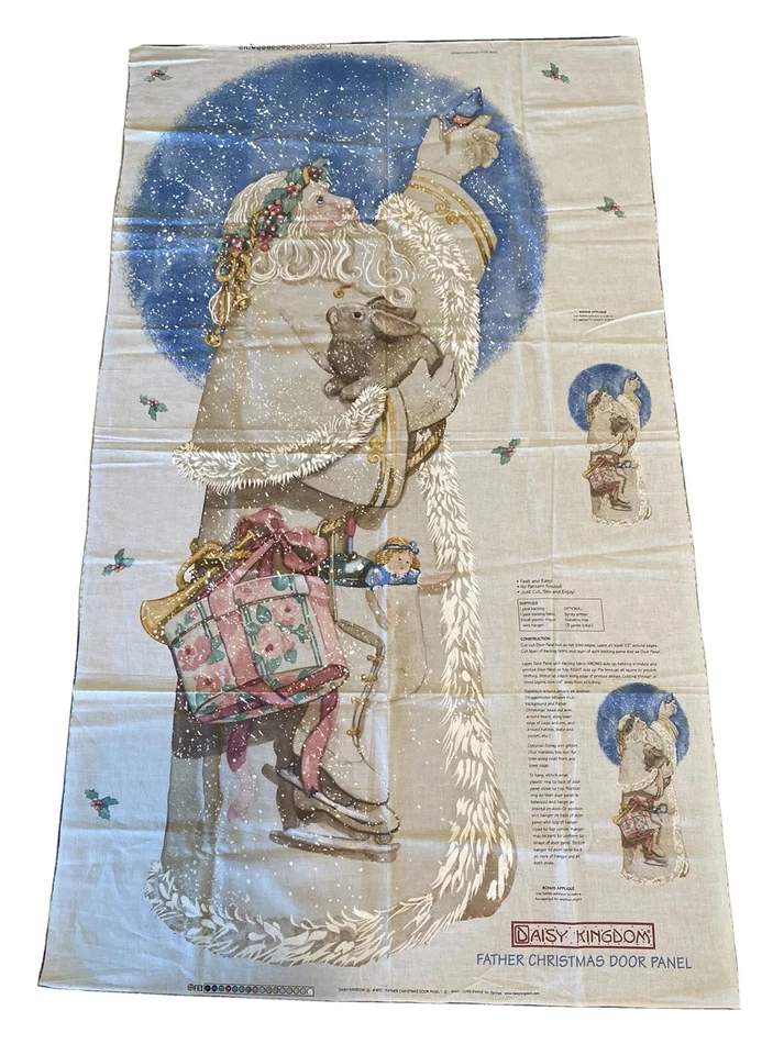 Fabric Father Christmas Door Panel - Daisy Kingdom 1670