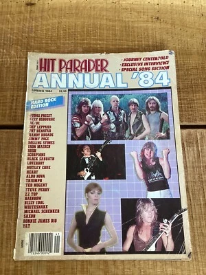 Hit Parader Annual 1984 Journey Centerfold Hard Rock Edition Loverboy ZZ Top - Image 1 of 4