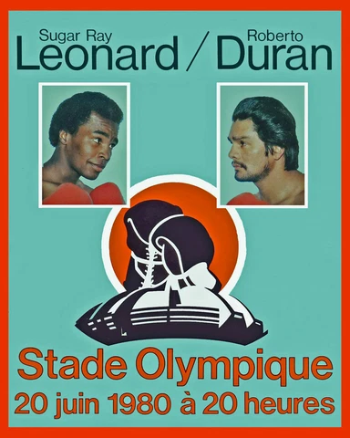 SUGAR RAY LEONARD vs ROBERTO DURAN 8X10 PHOTO BOXING POSTER PICTURE MONTREAL Cover