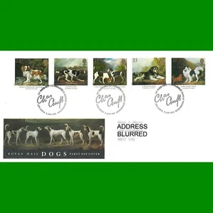 FDC Dogs Commemorative Royal Mail First Day Cover Stamps, Edinburgh, 8.1.1991 - Picture 1 of 1