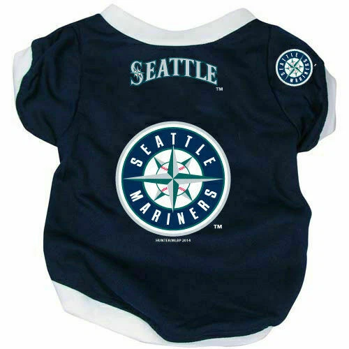 Camisa de beisebol SEATTLE MARINERS CÃO GATO ALTERNATIVA MÉDIA GRANDE EXTRA GRANDE XL - Imagem 1 de 1