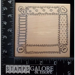 AAW Annette Watkins GUMMISTEMPEL J1349 ZUSAMMENGESETZT PATCH RAHMEN KNÖPFE HERZ #190 - Bild 1 von 2