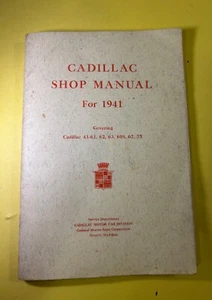 1941 CADILLAC 41-61,62,63,60S,67,75 SERVICE SHOP REPAIR GUIDE MANUAL BOOK - Bild 1 von 11