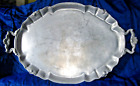 Large Cast Aluminum Alloy Serving Tray with Handles 27 1/2" x   17"