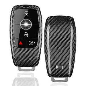 Carbon Fiber Car Key Shell Case Protector Cover for Mercedes Benz W213 E200 E300 - Picture 1 of 6