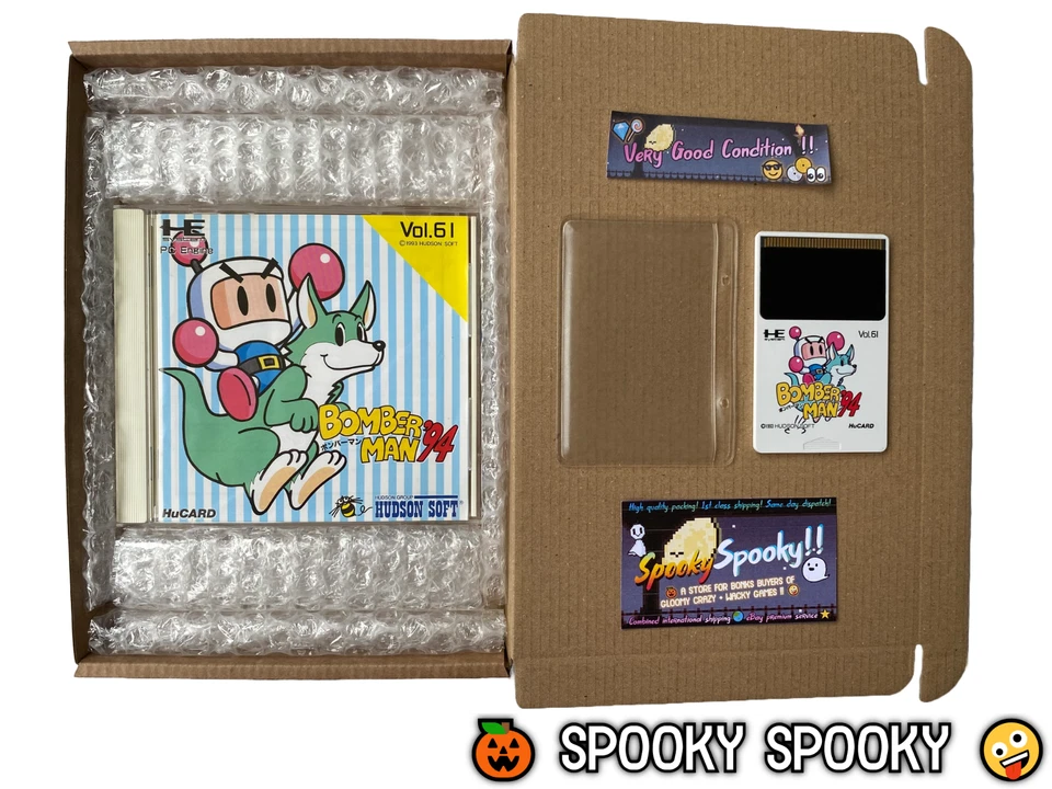 Bomberman 94 PC Engine - HuCard VGC CIB - High Quality Packing - Tracked - Image 1 of 4