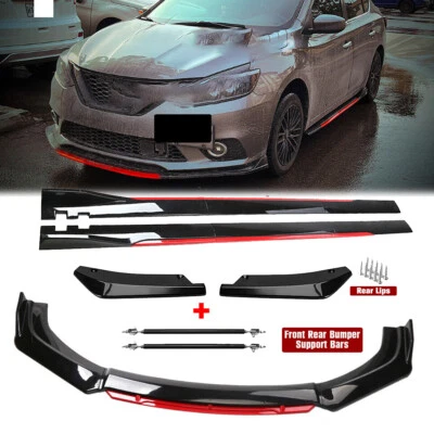 For Infiniti Q70 Q70L Front Bumper Lip Spoiler Splitter Side Skirt Body Kit Foto 1 de 4