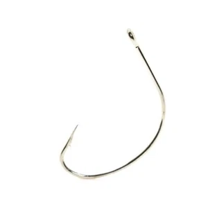 Gancho de cebo plateado Mustad Hooks 37140-NI-4-100 Wide Gap Kahle Fluke Shiner - Imagen 1 de 3