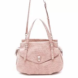 Marc By Marc Jacobs Intergalocktic Ozzie Aurora Bag Pink Faux Ostrich - Picture 1 of 8