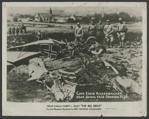 Película de 1932 Still The Big Drive Documental Primera Guerra Mundial Alemán derribado por Rickenbacker - Imagen 1 de 2