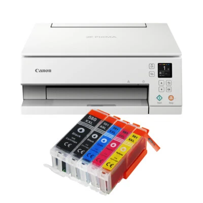 Canon Pixma TS6351ADRUCKER SCANNER KOPIERER WLAN Duplex-Druck + 5 XXL TINTE - Bild 1 von 4