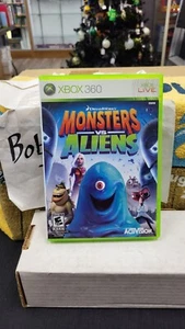 MONSTERS VS ALIENS MICROSOFT XBOX 360 VIDEO GAME IN CASE NO MANUAL - Picture 1 of 5