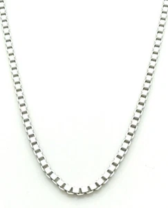 CATENA IN ORO BIANCO 18 CT 750 VENEZIANA 45 CM LARGHEZZA 0,7 MM ( A1 ) - Foto 1 di 2
