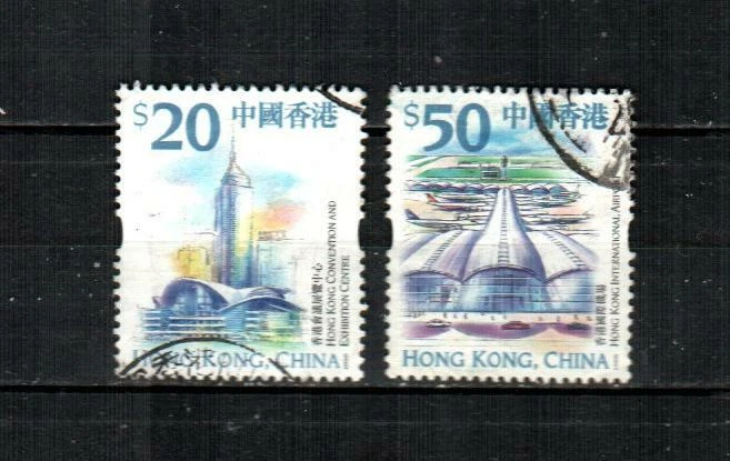 HONG KONG Scott's 873-74 ( 2v ) Landmarks F/VF Used ( 1999 ) #1 - Image 1 of 1