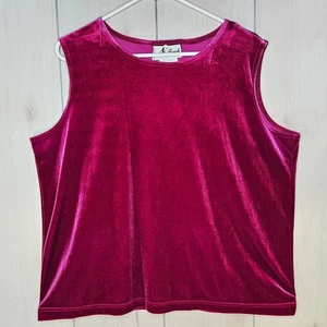 Canotta N Touch rosa magenta velluto XLStretch stravagante fata romantica boho - Foto 1 di 9