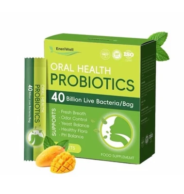 Eneriwell Oral Health Probiotics, Teeth, Gums & Fresh Breath 1pack X 30 Sachets