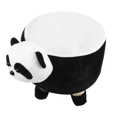 (Panda)Household Mini Animal Shape Stool Lovely Stool With Flannel Solid BT - Image 1 of 4