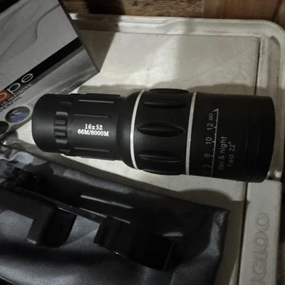 Monocular High Quality Telescope Zoom in Lens Tripod Phone Holder Bird Watching - Image 1 of 4