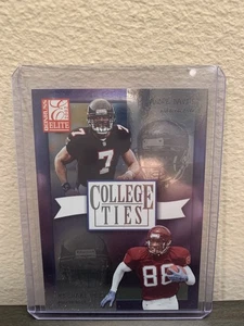 2002 Donruss Elite Michael Vick Andre Davis College Ties #/1600 #CT-10 Card - Picture 1 of 2