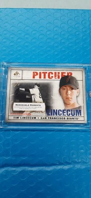2008 Upper Deck SP Legendary Cuts Tim Lincecum Memorable Moments Gold 1/1 2nd YR - Image 1 of 4