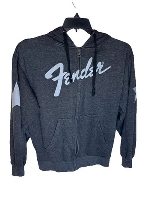 Sudadera con Capucha Fender Cremallera Completa Estampado Gráfico Rock & Roll Estilo de Vida Pequeña Foto 1 de 4