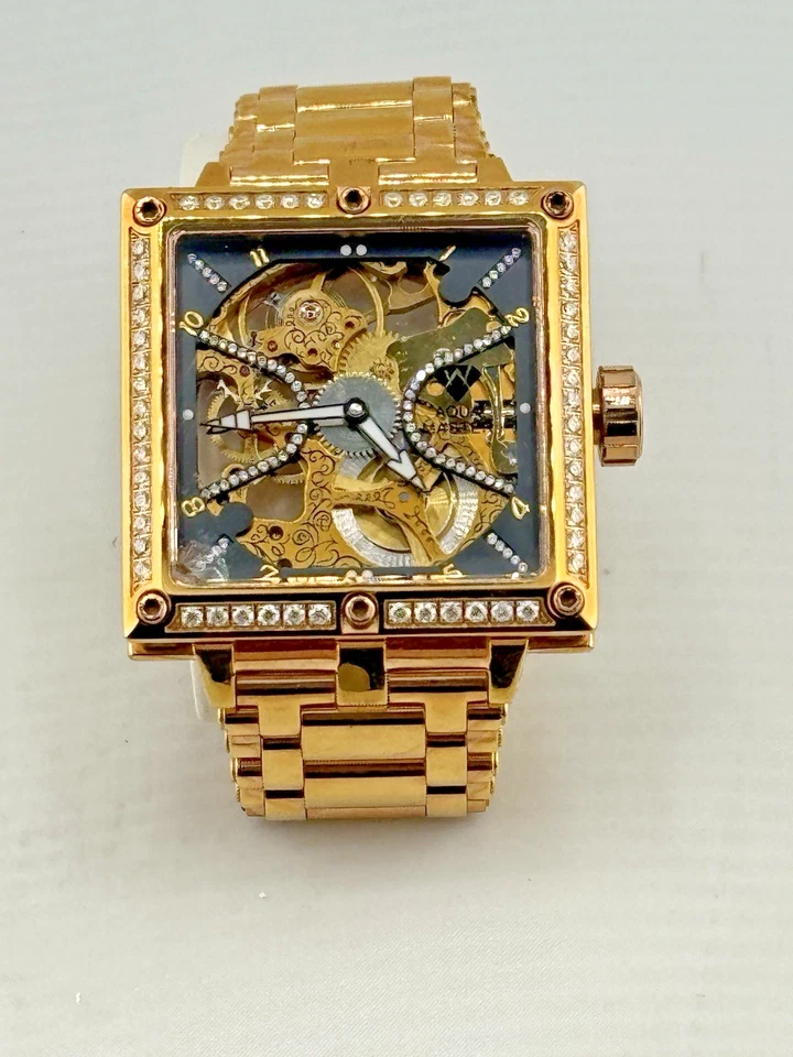 Aqua Master 45mm Yellow Gold 2.5 Carats Appx. Diamond Watch - READ! - Image 1 of 4