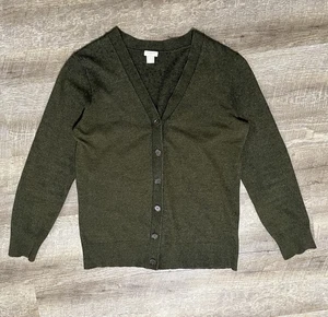 J. Crew Soft Wool-Blend Cardigan Sweater Green Men’s M - Picture 1 of 8