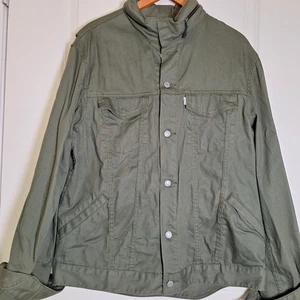 Vintage Levis Multi Pocket Trucker Commuter Jacket - Biker  Version 1 Size XL - Picture 1 of 12