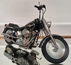 ERTL Precision Made 1:10 2004 Harley Davidson 1200 Fat Boy in Black - Picture 1 of 6