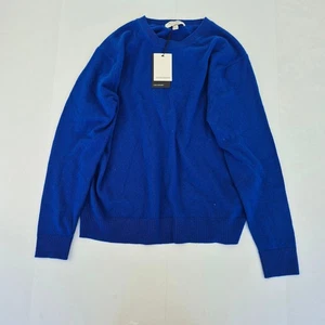 AUTOGRAPH Jumper 14 Blue Women's Pure Cashmere Crew Neck Knit M&S - Picture 1 of 10