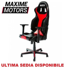 Sedia SPARCO GRIP SKY nera rossa Gaming Ufficio reclinabile sim racing - Imagen 1 de 2