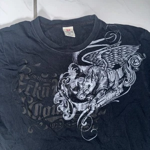 VTG Ecko Unltd T-Shirt 2XL Black Y2K Streetwear Rhino Graphic Tee Men’s Wings - Picture 1 of 6