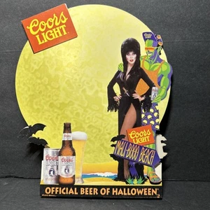 Original ELVIRA COORS LIGHT cerveza Halloween exhibición mesa tienda Frankenstein - Imagen 1 de 3
